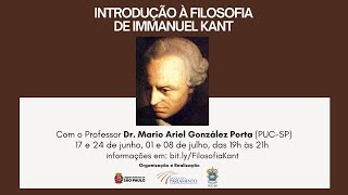 Introdução à Filosofia de Immanuel Kant  AULA 1 [upl. by Selle]