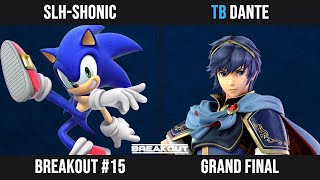 Breakout 15 Grand Finals  SLHShonic Sonic vs Dante Marth [upl. by Naired]