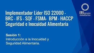 Introducción a la Inocuidad y Seguridad Alimentaria [upl. by Nylavad810]