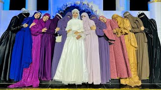 Wedding dress for Hijabi girl and Niqab collection  occasions and party wear Abaya outfit [upl. by Eilliw]