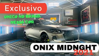 Onix 2021 envelopamento total customizado em grafite fosco [upl. by Ardnoik]