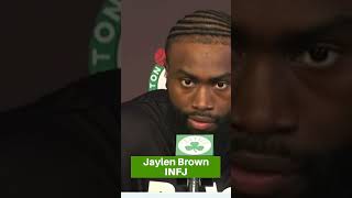 Boston Celtics MyersBriggs Types Jason Tatum ISFP Jaylen Brown INFJ Joe Mazzulla ISTP [upl. by Ahsanat]