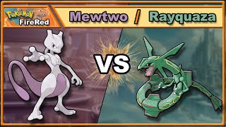 Gen 3 Legendary Clash  Mewtwo VS Rayquaza Solo Challenge  Pokémon FireRed [upl. by Nadruoj]