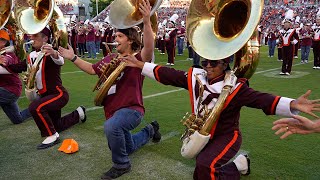 The Marching Virginians celebrate 50 years with special halftime show at Virginia Tech [upl. by Danete]