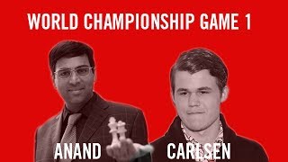 World Chess Championship 2013 Anand vs Carlsen Game 1 [upl. by Schluter961]