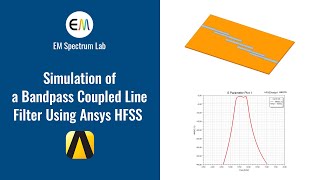 HFSS Tutorial – Simulation of a Bandpass Coupled Line Filter [upl. by Irahs]