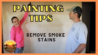 Prepping Walls For Paint  TSP Cleaner on Walls  Step by Step Painting  Remove smoke from walls [upl. by Allemap706]