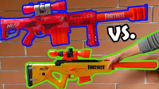 Comparamos las Nerf de los Rifles de Francotirador de Fortnite [upl. by Natehc518]