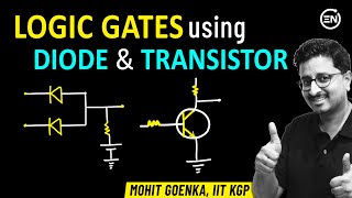 Logic Gates using Diode amp Transistors  JEE Main Physics  Semiconductors  Eduniti  Mohit Sir [upl. by Htaeh]