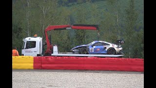 2024 24 Hours of Spa Crashes Overtakes and spins MORE [upl. by Trixy]