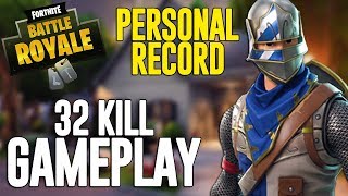 32 Kill Solo Squads Fortnite Battle Royale Gameplay  Ninja [upl. by Hako29]