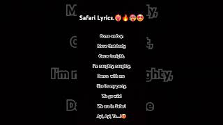 Safari lyrics🤩 song songlyrics safari serna shorts viralvideo dipanwita [upl. by Alair]