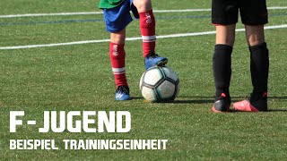 FJugend  Spiel in die Tiefe  Fußballübungen für Trainer Kinderfußball [upl. by Ahaelam]