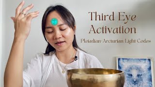 Third Eye Activation  PleiadianArcturian Light Language [upl. by Warrenne596]