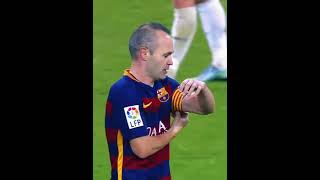 When Bernabeu applauded Iniesta👏💙 [upl. by Ahsaetan]