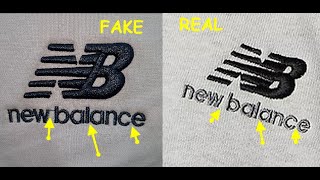 New Balance hoodie real vs fake How to spot fake New Balance shirts and clothes [upl. by Randene]