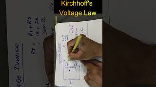 Kirchhoffs Voltage Law electronics shorts [upl. by Doyle]