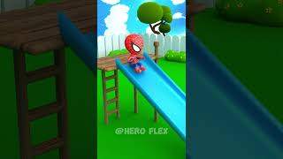 Lil Spidey playing and Annoying Hulk 😂 hulk spiderman funnyanimation blenderanimation hero [upl. by Norah]