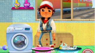 Subway Surfers Laundry cool games for boys and Kids  Subway Surfer Games [upl. by Moia]