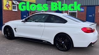 Powder Coating A BMW 4 Series’ Wheels Gloss Black [upl. by Aihn]