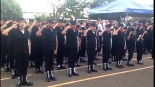 Guarde Mirim Ceilândia  DF Desfile de apresentação Colégio Militar Tiradentes  parte2 [upl. by Kilan]