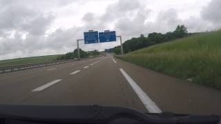 France by Autoroute  Chalons  A4 east onto A26 south [upl. by Bancroft]