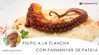 Pulpo a la plancha con parmentier de patata 🐙  Cocina abierta de Karlos Arguiñano [upl. by Rhodie]