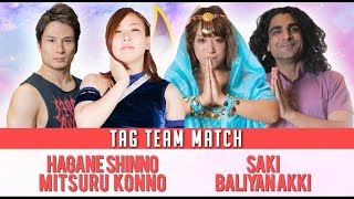 Mitsuru Konno amp Hagane Shinno vs Saki amp Baliyan Akki  1st May 2019 [upl. by Aisinut]