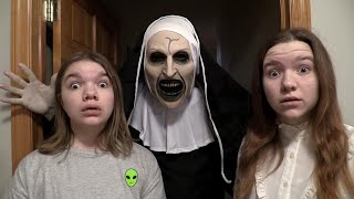 EVIL NUN IN OUR HOUSE SCARY [upl. by Accem91]