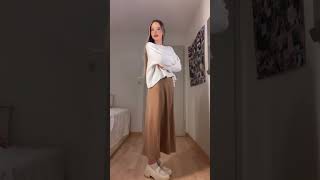 gdwm for unimaxi dress outfit minimal outfit white sweater loafers trenchcoat ootd pi [upl. by Green]