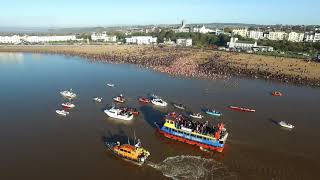 Christmas Swim by Drone Exmouth 2019 [upl. by Centeno]