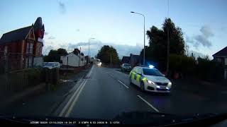 HeddluNorth Wales Police 3 vehicles emergency response into Flint Sir Y Fflint CymruWales 121024 [upl. by Mahgem42]