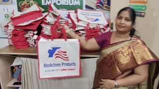 Eco friendly Bags order from Vijayawada by a Medical Company wholesale bags [upl. by Jard]