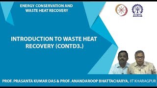 Lecture 04  Introduction to waste heat recovery Contd3 [upl. by Ynnahc756]