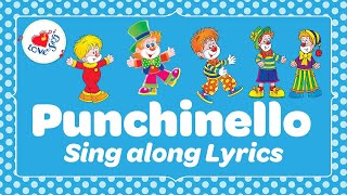 Punchinello Kids Action Song with Lyrics 🤡 Sing Dance amp Read Along great circle song [upl. by Lura]