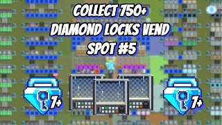 Collect 750 Diamond Lock Vend Spot 5  Growtopia growtopia growtopiaindonesia [upl. by Eirrehc]