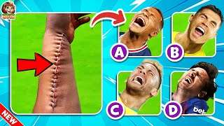 💔😔🤢 Guess Football Players by his SAD Moment Injury Red Card and Song  Ronaldo Messi Mbappe [upl. by Riancho]