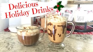 Fun and Easy Holiday Drink Recipes  Gingerbread Coffee  Rum Chata Hot Chocolate  Delicia at Home [upl. by Skurnik]