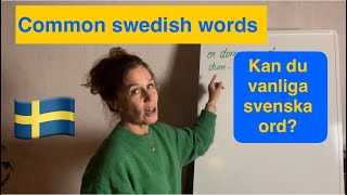 Förstår du vardagliga ord ORDKUNSKAP Learn swedish [upl. by Olivette]