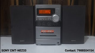 SONY CMTNEZ33 MICRO HIFI SYSTEM [upl. by Gonyea903]