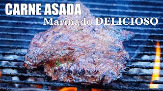 Como hacer CARNE ASADA con el MARINADO PERFECTO  TACOS de carne asada [upl. by Eceirtal694]