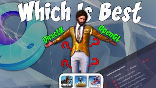 Opengl  Vs Direct x Vs Auto  Best Settings For Low End Pc Gameloop  See Who Gives Best FPS [upl. by Fulviah899]