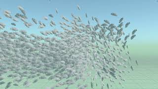 Fish Shoaling And Schooling  Houdini Flock System [upl. by Elyod]