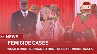 More human and women rights organizations decry femicide cases [upl. by Certie]