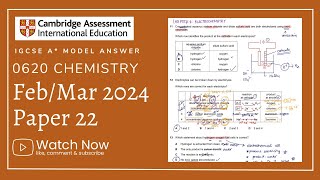 IGCSE Chemistry Paper 22  FebMar 2024  062022FM24FULLY SOLVED [upl. by Oakley]