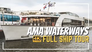 AMA Waterways AMAKristina  Ship Tour amp Review 2020  4K  All Public Spaces Explained [upl. by Sutit]