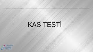 Kas testi nasıl yapılır hakkında [upl. by Astraea351]