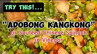 🍊Quick and Easy Recipe  ADOBONG KANGKONG [upl. by Ambrosia]