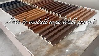 16024mm How to install wpc wall panel [upl. by Snowber]