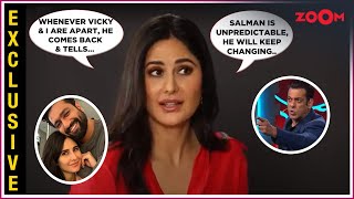 Katrina Kaifs UNFILTERED interview on married life with Vicky makes FUN of Salman Khan Tiger 3 [upl. by Ynatterb]